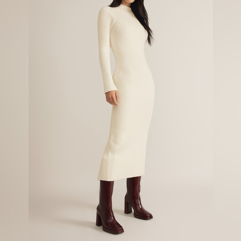 NWT ‘Z Supply’ Ribbed Knit Dress in Cream